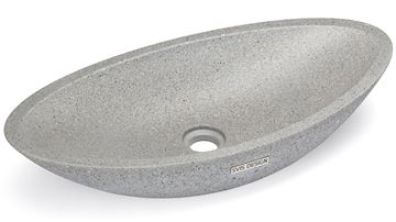 SVIS DESIGN ORION HARDCORE umyvadlová mísa 60 cm, bez přepadu, beton, světlá šedá UBX040706090100001 Obrázek - fotka