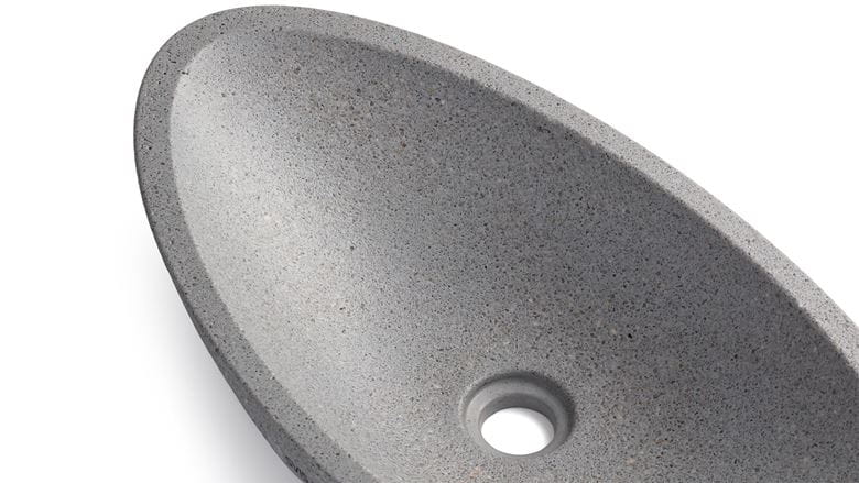 SVIS DESIGN ORION HARDCORE umyvadlová mísa 60 cm, bez přepadu, beton, světlá šedá UBX040706090100001 Obrázek - fotka