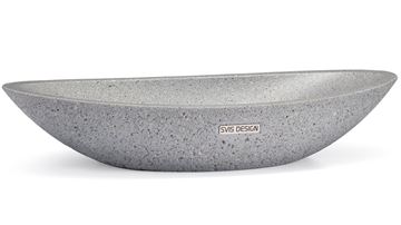 SVIS DESIGN ORION HARDCORE umyvadlová mísa 60 cm, bez přepadu, beton, světlá šedá