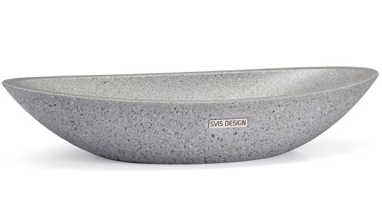SVIS DESIGN ORION HARDCORE umyvadlová mísa 60 cm, bez přepadu, beton, světlá šedá UBX040706090100001 Obrázek - Hlavní obrázek