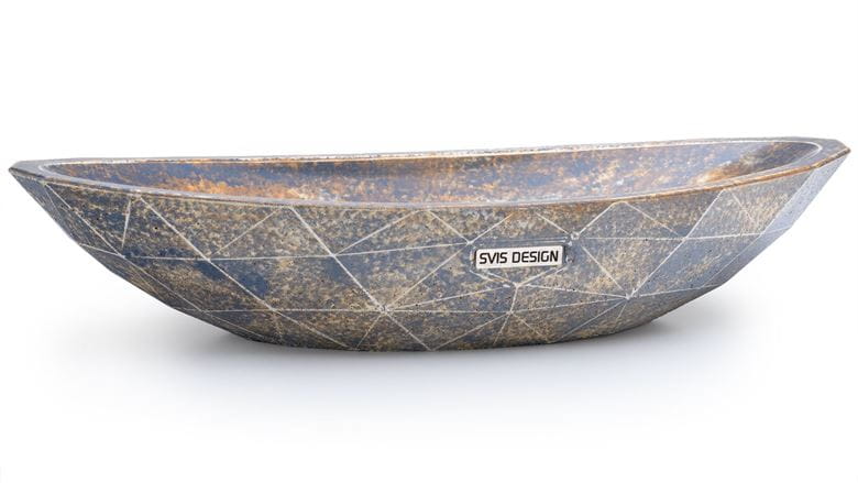 SVIS DESIGN DIAMOND BASIC umyvadlová mísa 60 cm, bez přepadu, beton, modrošedá UBX070006000003012 Obrázek - fotka