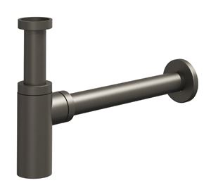 RAVAK designový sifon k umyvadlu DN32, s převlečnou maticí 5/4, kartáčovaný grafit