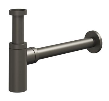 RAVAK designový sifon k umyvadlu DN32, s převlečnou maticí 5/4, kartáčovaný grafit