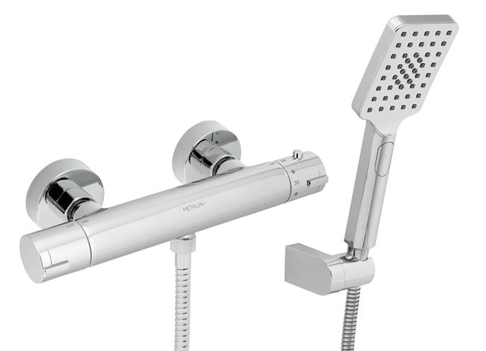 NOVASERVIS METALIA 57 sprchová nástěnná termostatická baterie, se sprchovou soupravou, Eco, chrom 54960,0 Obrázek - Hlavní obrázek