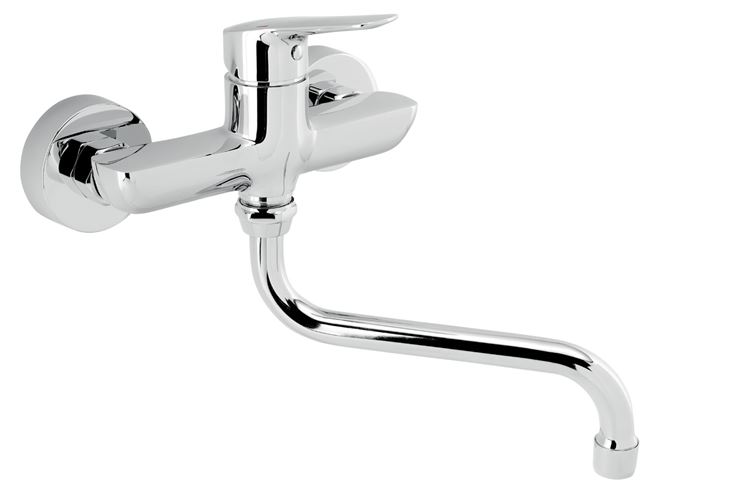 NOVASERVIS METALIA 54 umyvadlová/dřezová nástěnná baterie, chrom 54070/T,0 Obrázek - Hlavní obrázek