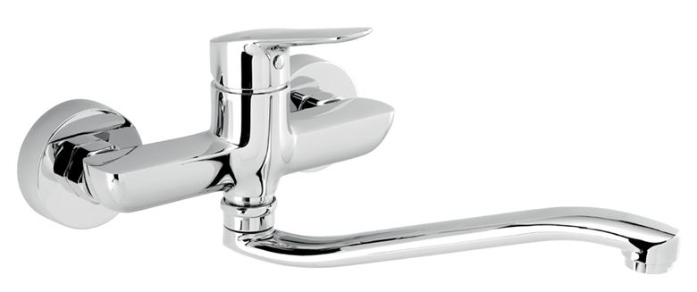 NOVASERVIS METALIA 54 umyvadlová/dřezová nástěnná baterie, Eco, chrom 54070,0E Obrázek - Hlavní obrázek