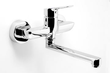 NOVASERVIS METALIA 54 umyvadlová/dřezová nástěnná baterie, chrom 54076,0 Obrázek - fotka
