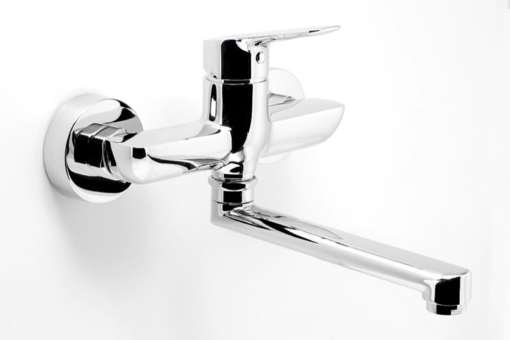 NOVASERVIS METALIA 54 umyvadlová/dřezová nástěnná baterie, chrom 54076,0 Obrázek - fotka