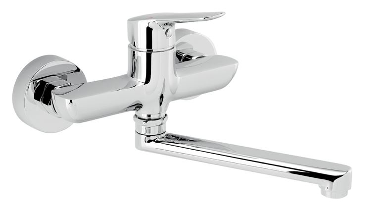 NOVASERVIS METALIA 54 umyvadlová/dřezová nástěnná baterie, Eco, chrom 54076,0E Obrázek - Hlavní obrázek