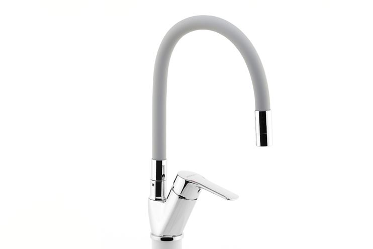 NOVASERVIS METALIA 54 dřezová baterie, s flexi ramínkem, šedá/chrom 54014F,0S Obrázek - fotka
