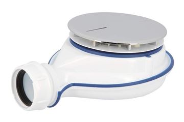 ALIAXIS TURBOFLOW XS nízký vaničkový sifon pr. 90 mm, chrom