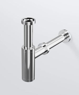 STEINBERG 100 designový sifon k umyvadlu DN32, s převlečnou maticí 5/4, chrom 100 1696 Obrázek - fotka