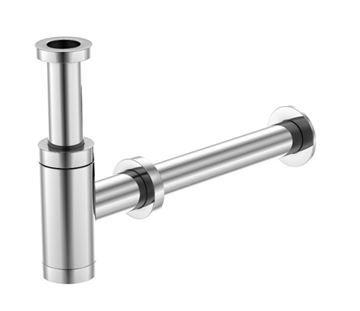 STEINBERG 100 designový sifon k umyvadlu DN32, s převlečnou maticí 5/4, chrom