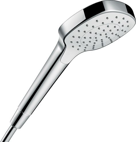 HANSGROHE CROMA E 1JET ruční sprcha pr. 110 mm, EcoSmart, bílá/chrom 26815400 Obrázek - Hlavní obrázek