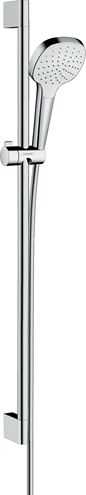 HANSGROHE CROMA SELECT E 1JET sprchová souprava 3-dílná, ruční sprcha 110x110 mm, tyč, hadice, bílá/chrom 26594400 Obrázek - Hlavní obrázek