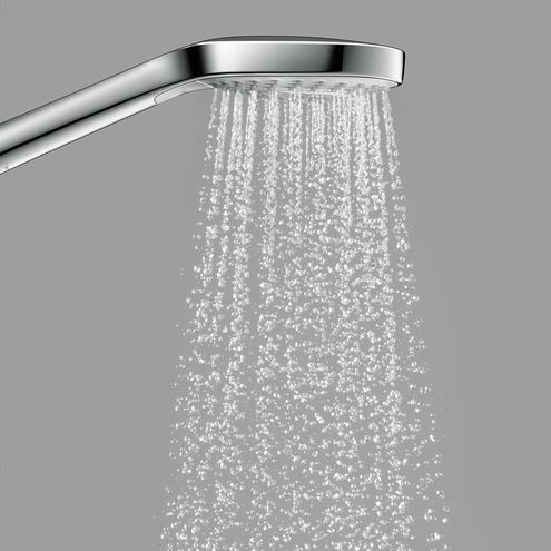 HANSGROHE CROMA SELECT E 3JET ruční sprcha 110x110 mm, 3 proudy, bílá/chrom 26810400 Obrázek - fotka