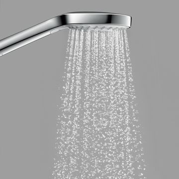 HANSGROHE CROMA SELECT E 3JET ruční sprcha 110x110 mm, 3 proudy, bílá/chrom 26810400 Obrázek - fotka