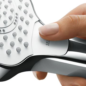 HANSGROHE CROMA SELECT E 3JET ruční sprcha 110x110 mm, 3 proudy, bílá/chrom 26810400 Obrázek - fotka