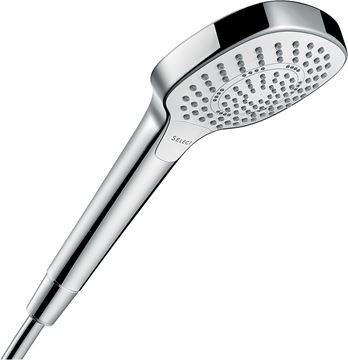 HANSGROHE CROMA SELECT E 3JET ruční sprcha 110x110 mm, 3 proudy, bílá/chrom