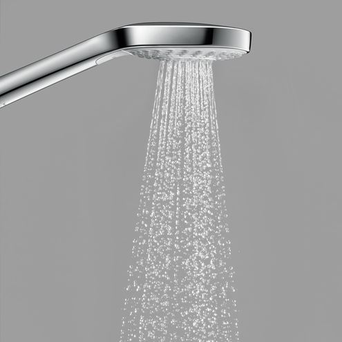 HANSGROHE CROMA SELECT E 3JET ruční sprcha 110x110 mm, 3 proudy, bílá/chrom 26810400 Obrázek - fotka