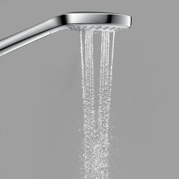 HANSGROHE CROMA SELECT E 3JET ruční sprcha 110x110 mm, 3 proudy, bílá/chrom 26810400 Obrázek - fotka