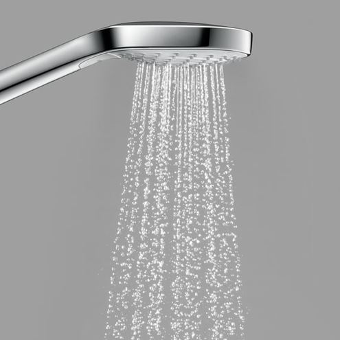 HANSGROHE CROMA SELECT E 3JET ruční sprcha 110x110 mm, 3 proudy, bílá/chrom 26812400 Obrázek - fotka