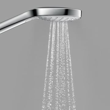 HANSGROHE CROMA SELECT E 3JET ruční sprcha 110x110 mm, 3 proudy, bílá/chrom 26812400 Obrázek - fotka