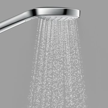 HANSGROHE CROMA SELECT E 3JET ruční sprcha 110x110 mm, 3 proudy, EcoSmart, bílá/chrom 26813400 Obrázek - fotka