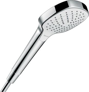 HANSGROHE CROMA SELECT E 3JET ruční sprcha 110x110 mm, 3 proudy, EcoSmart, bílá/chrom