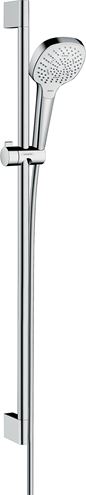 HANSGROHE CROMA SELECT E 3JET sprchová souprava 3-dílná, ruční sprcha 110x110 mm, 3 proudy, tyč, hadice, bílá/chrom 26590400 Obrázek - Hlavní obrázek