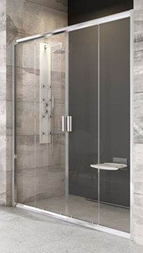 RAVAK BLIX BLDP4 180 sprchové dveře 181x190 cm, posuvné, chrom lesk/sklo transparent