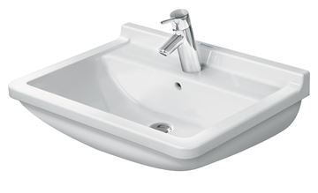 DURAVIT STARCK 3 umyvadlo 60 cm, s otvorem pro baterii a přepadem 0300600000 Obrázek - fotka