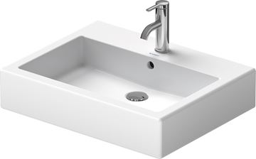 DURAVIT VERO umyvadlo 60 cm, s otvorem pro baterii a přepadem, broušené 0454600027 Obrázek - fotka