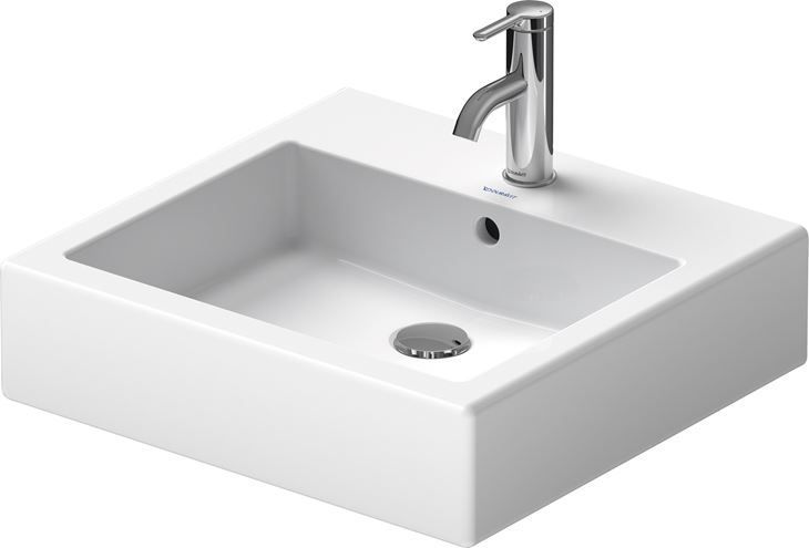 DURAVIT VERO umyvadlo 50 cm, s otvorem pro baterii a přepadem, broušené 0454500027 Obrázek - fotka