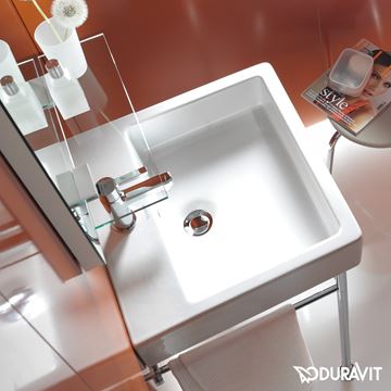 DURAVIT VERO umyvadlo 50 cm, s otvorem pro baterii a přepadem, broušené 0454500027 Obrázek - fotka
