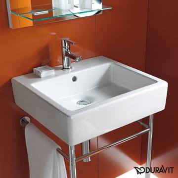 DURAVIT VERO umyvadlo 50 cm, s otvorem pro baterii a přepadem, broušené 0454500027 Obrázek - fotka