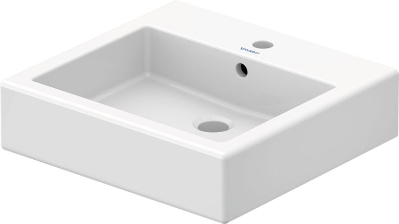 DURAVIT VERO umyvadlo 50 cm, s otvorem pro baterii a přepadem, broušené 0454500027 Obrázek - Hlavní obrázek