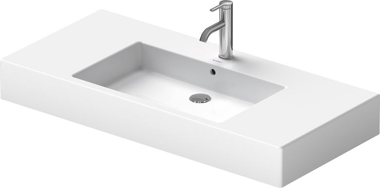 DURAVIT VERO umyvadlo 105 cm, s otvorem pro baterii a přepadem 0329100000 Obrázek - fotka