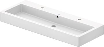DURAVIT VERO umyvadlo 120 cm, se 2 otvory pro baterie a přepadem, broušené