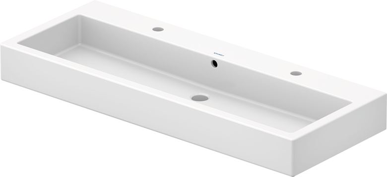 DURAVIT VERO umyvadlo 120 cm, se 2 otvory pro baterie a přepadem, broušené 0454120026 Obrázek - Hlavní obrázek