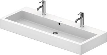 DURAVIT VERO umyvadlo 120 cm, se 2 otvory pro baterie a přepadem, broušené 0454120026 Obrázek - fotka