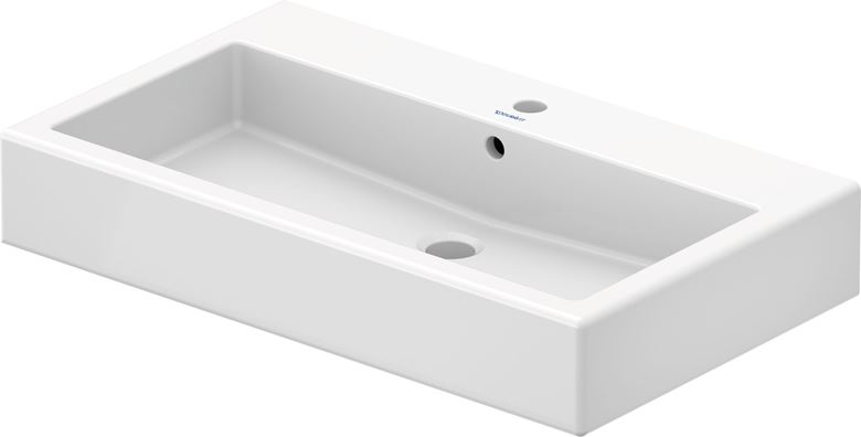 DURAVIT VERO umyvadlo 80 cm, s otvorem pro baterii a přepadem, broušené 0454800027 Obrázek - Hlavní obrázek