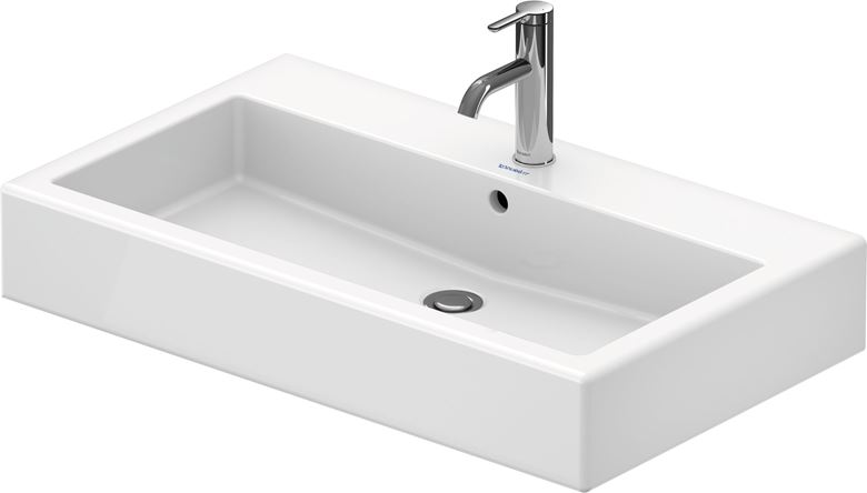 DURAVIT VERO umyvadlo 80 cm, s otvorem pro baterii a přepadem, broušené 0454800027 Obrázek - fotka