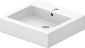 DURAVIT VERO umyvadlo na desku 50 cm, s otvorem pro baterii a přepadem, broušené