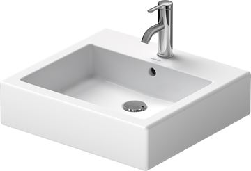 DURAVIT VERO umyvadlo na desku 50 cm, s otvorem pro baterii a přepadem, broušené 0452500000 Obrázek - fotka