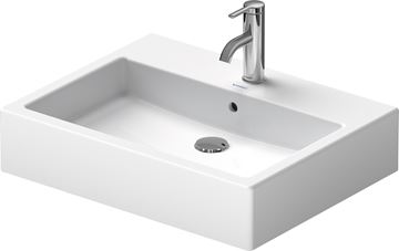 DURAVIT VERO umyvadlo na desku 59,5 cm, s otvorem pro baterii a přepadem, broušené 0452600000 Obrázek - fotka