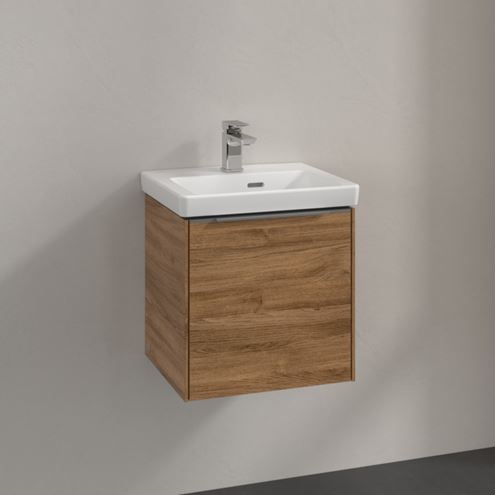 VILLEROY & BOCH VERITY EXCLUSIVE skříňka pod umývátko 42,3x37,8x42,9 cm, 1 dvířka, panty vlevo, Oak Kansas A87900RH Obrázek - fotka