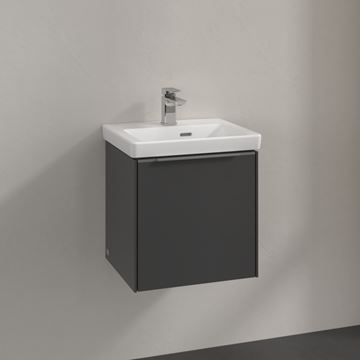 VILLEROY & BOCH VERITY EXCLUSIVE skříňka pod umývátko 42,3x37,8x42,9 cm, 1 dvířka, panty vlevo, Graphite A87900VR Obrázek - fotka
