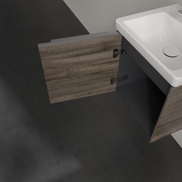 VILLEROY & BOCH VERITY EXCLUSIVE skříňka pod umývátko 42,3x37,8x42,9 cm, 1 dvířka, panty vlevo, Oak Stone A87900RK Obrázek - fotka