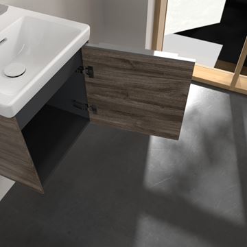 VILLEROY & BOCH VERITY EXCLUSIVE skříňka pod umývátko 42,3x37,8x42,9 cm, 1 dvířka, panty vpravo, Oak Stone A87800RK Obrázek - fotka